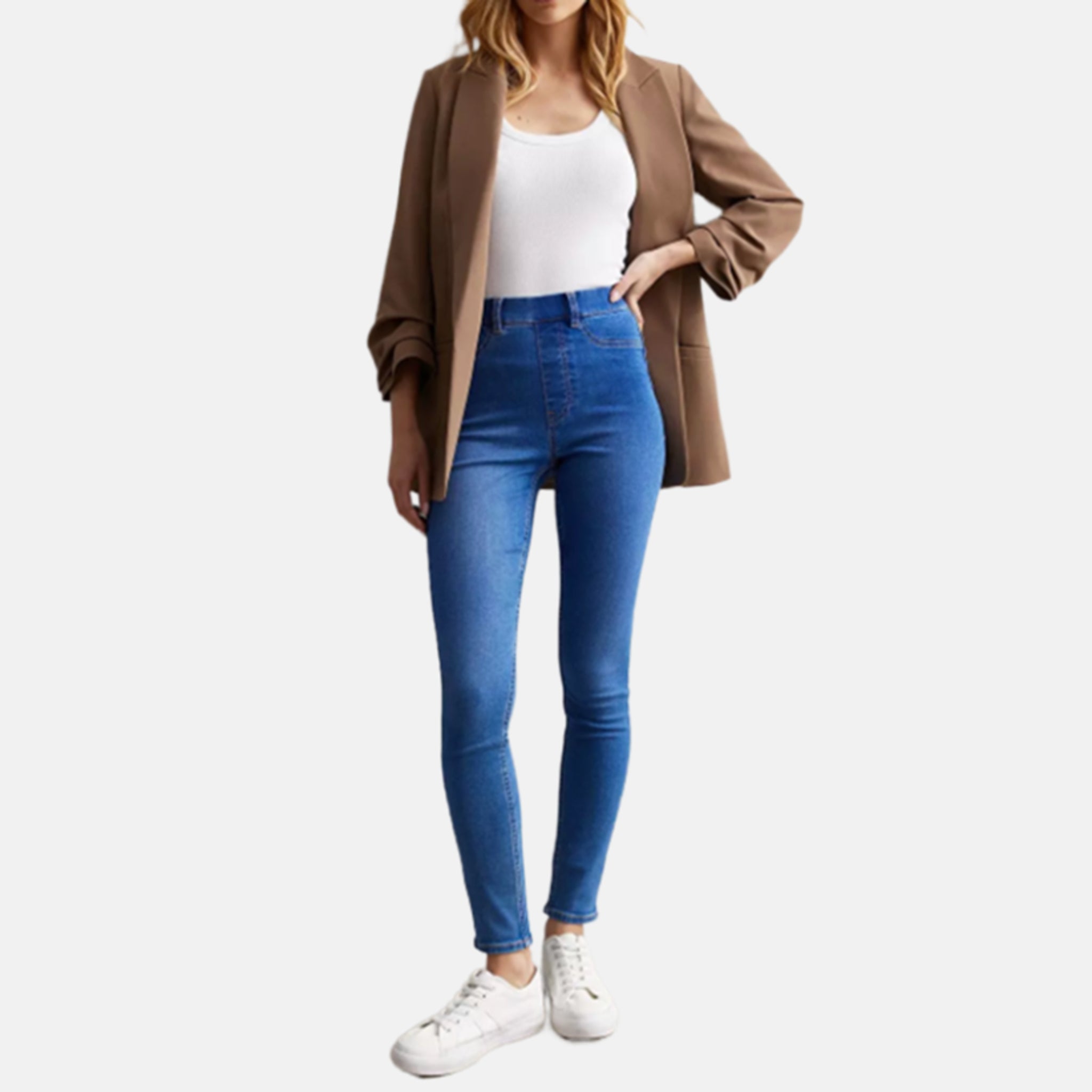Ladies ex store (New Look) jeggings stretchy skinny fit denim look